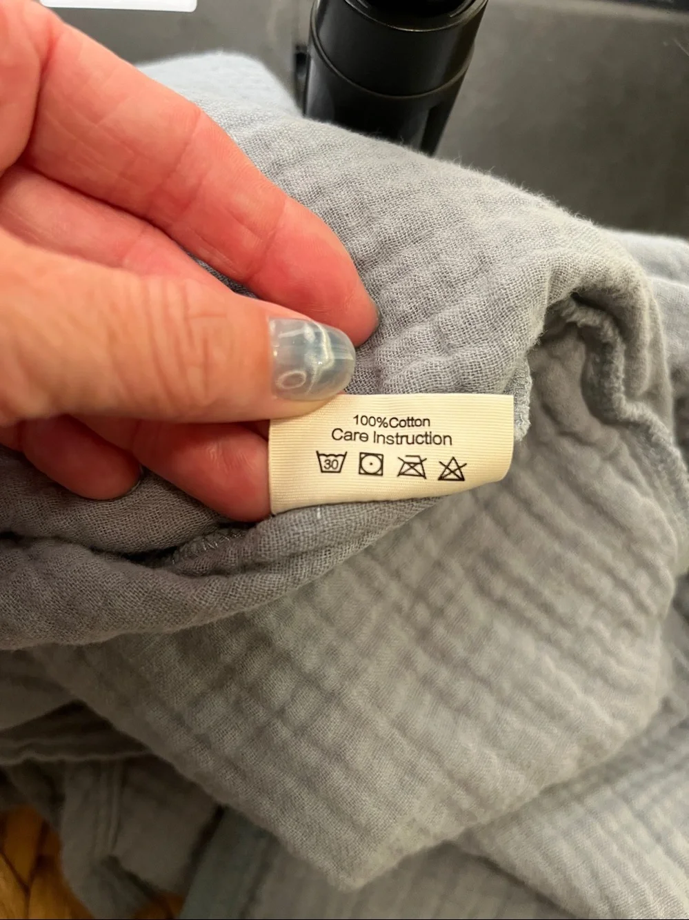 Konssy Soft Blue Muslin Sleeveless Baby Sleep Sack size 0-6 months